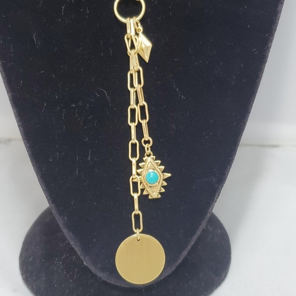 Rebecca minkoff gold Navajo Y-necklace - Picture 2 of 6